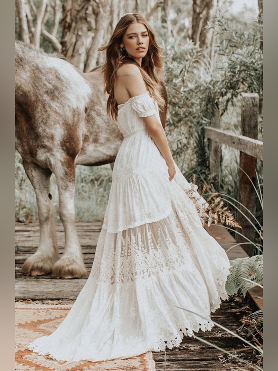 Spell Dresses & Skirts - NWT Spell & The Gypsy Collective The Amelie Gown Off White Size M
